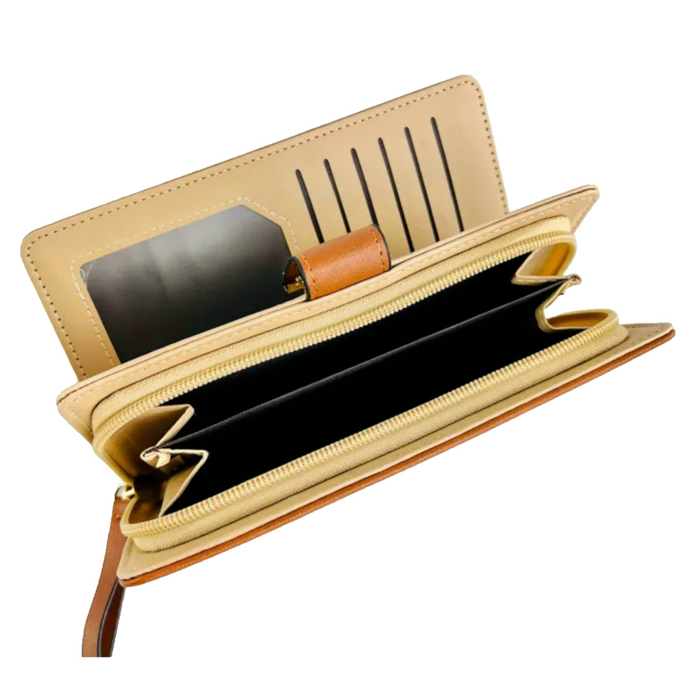 Brown Wanderlust Wallet by VAGABOND GOODS Clutch Purse with Leaf Detailing NEW - Picture 4 of 4